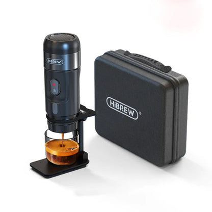 Handy Travel Espresso Maker with a sleek design and carrying case for barista-quality coffee on the go.